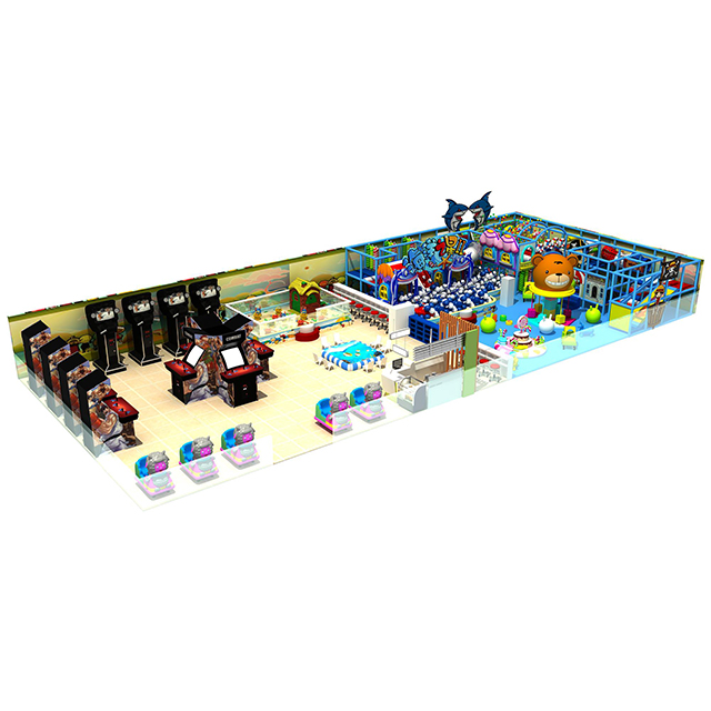 Ocean Theme Indoor Soft Play Park with Coin-operated Video Games